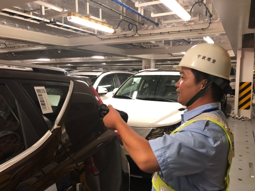 滚装船汽车理货